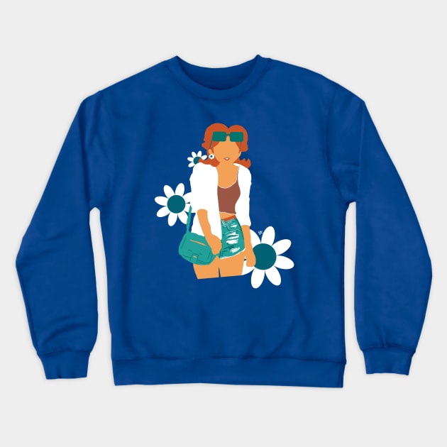 Spring Daisies Crewneck Sweatshirt by SNICK Designs